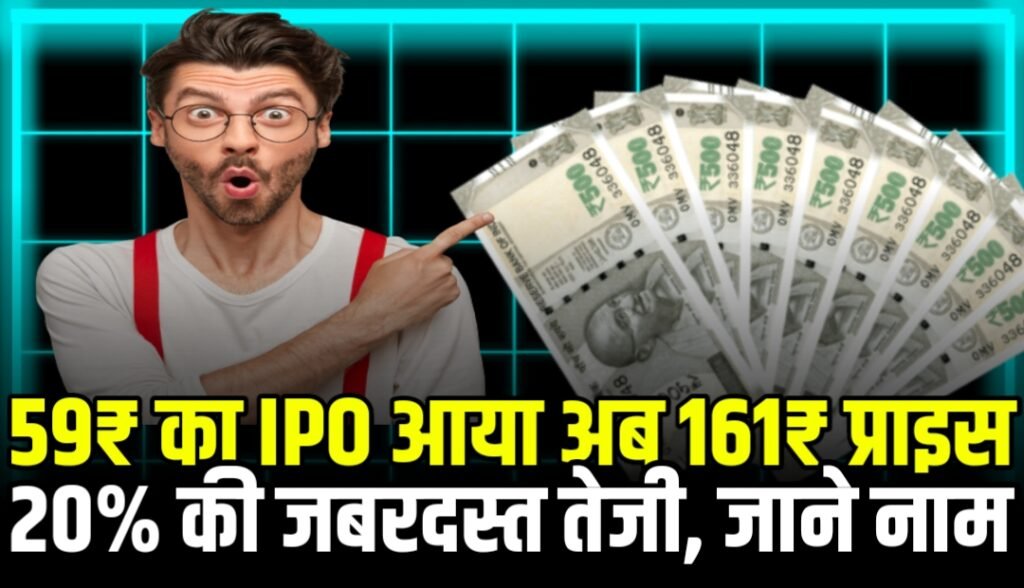IPO of ₹59 came, now it has increased by 20% to ₹161