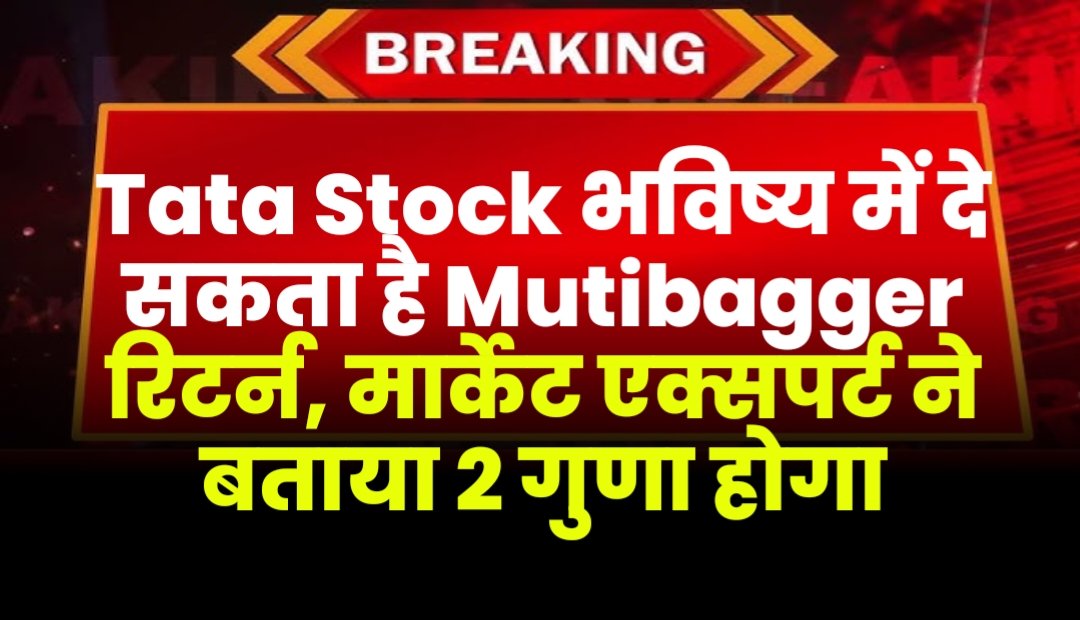 टाटा का यह स्टॉक भविष्य में दे सकता है मल्टीबैगर रिटर्न, मार्केट एक्सपर्ट ने बताया 2 गुना हो जाएगी कीमत