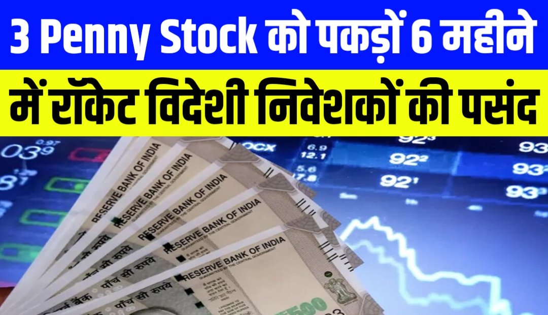 इन तीन पेनी स्टॉक के दीवाने हैं विदेशी निवेशक, 60% से ज्यादा की है शेयर होल्डिंग और 6 महीने में दिया रॉकेट की स्पीड से रिटर्न
