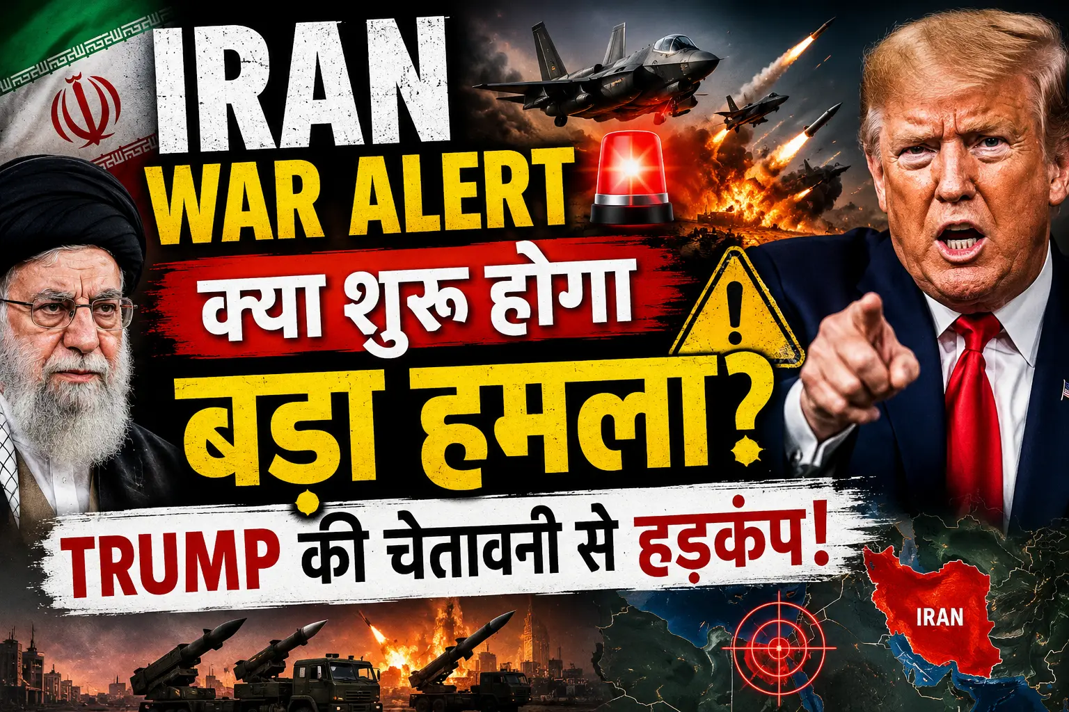 Iran War Alert क्या शुरू होगा बड़ा हमला? Trump की चेतावनी से हड़कंप!