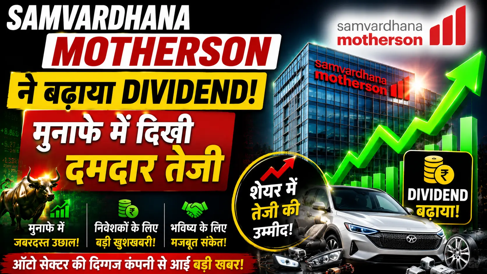 Hindi Khabar 24 1 Samvardhana Motherson ने बढ़ाया Dividend, मुनाफे में दिखी दमदार तेजी